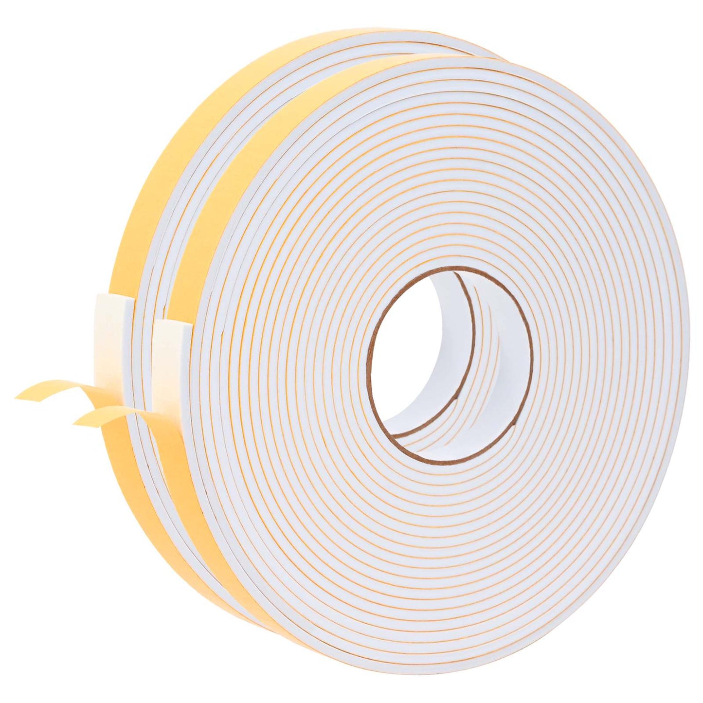 Selvklæbende skum tape 2 pcs Hvid 20mm x 10m CR Skum