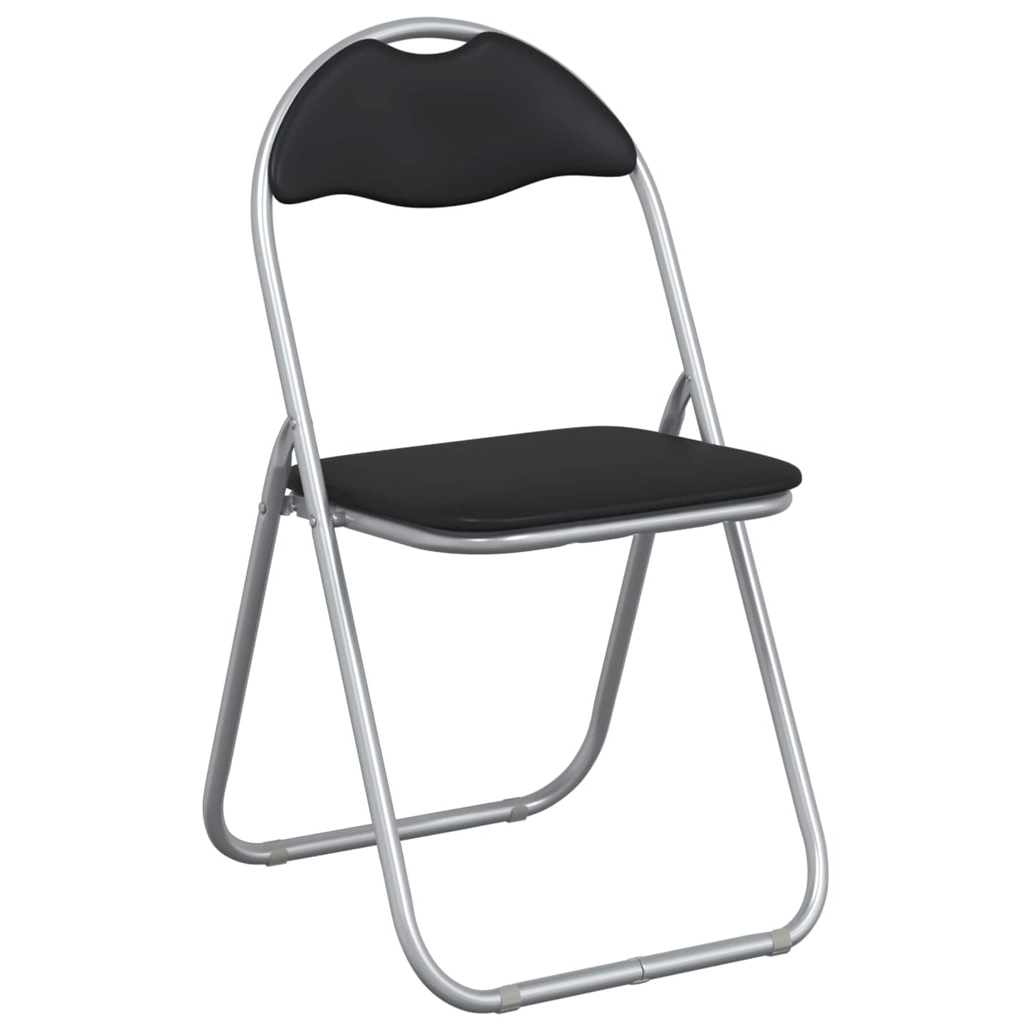 Sammenklappelig stol 2 pcs Sort og grå 48 x 43,5 x 81 cm