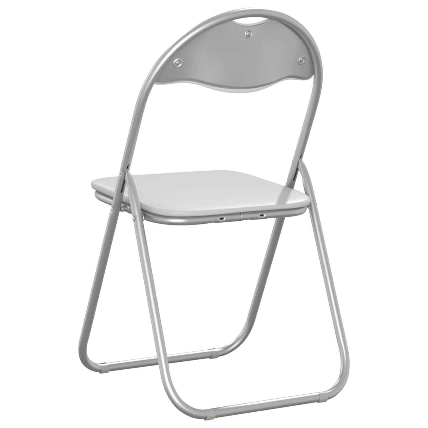 Sammenklappelig stol 8 pcs Hvid og Grå 48 x 43,5 x 81 cm