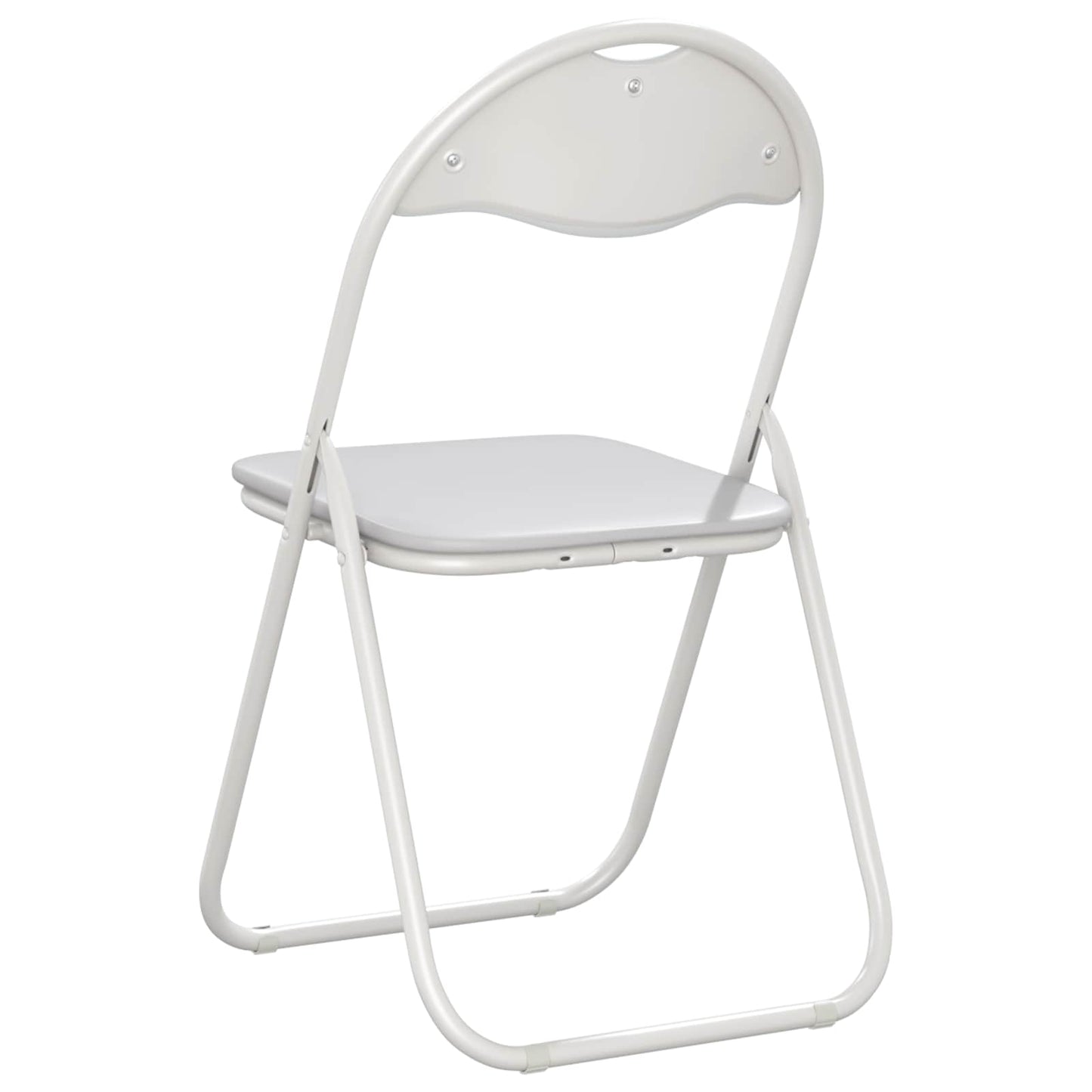 Sammenklappelig stol 8 pcs Hvid 48 x 43,5 x 81 cm Faux læder
