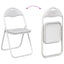 Sammenklappelig stol 8 pcs Hvid 48 x 43,5 x 81 cm Faux læder