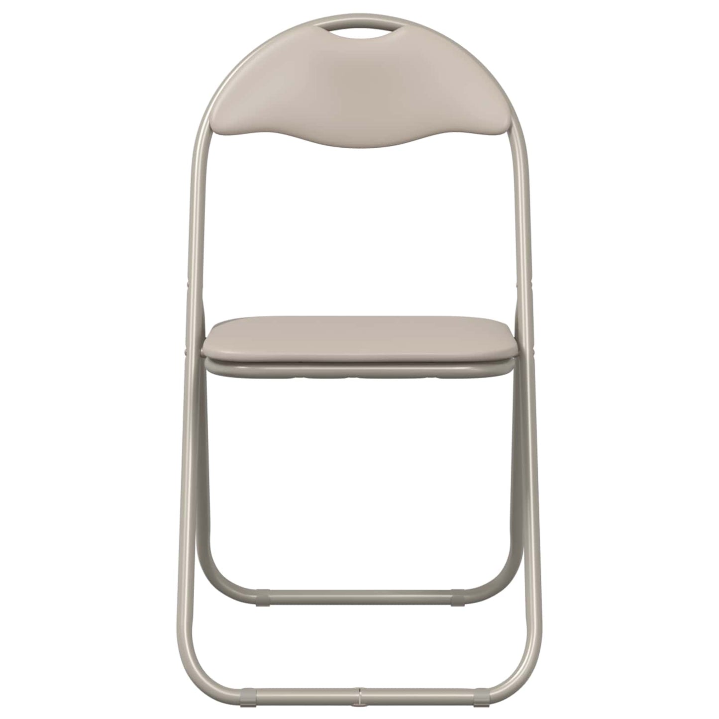 Sammenklappelig stol 8 pcs Sandfarvet 48 x 43,5 x 81 cm