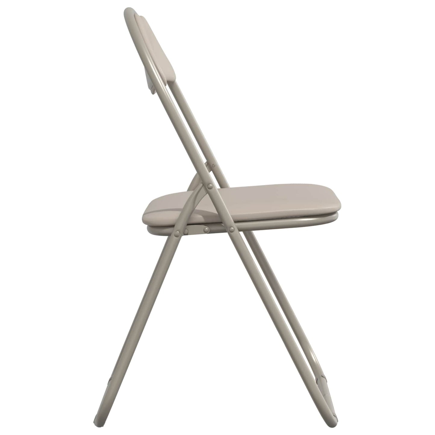 Sammenklappelig stol 8 pcs Sandfarvet 48 x 43,5 x 81 cm