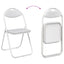 Sammenklappelig stol 2 pcs Hvid 48 x 43,5 x 81 cm Faux læder