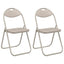 Sammenklappelig stol 2 pcs Sandfarvet 48 x 43,5 x 81 cm