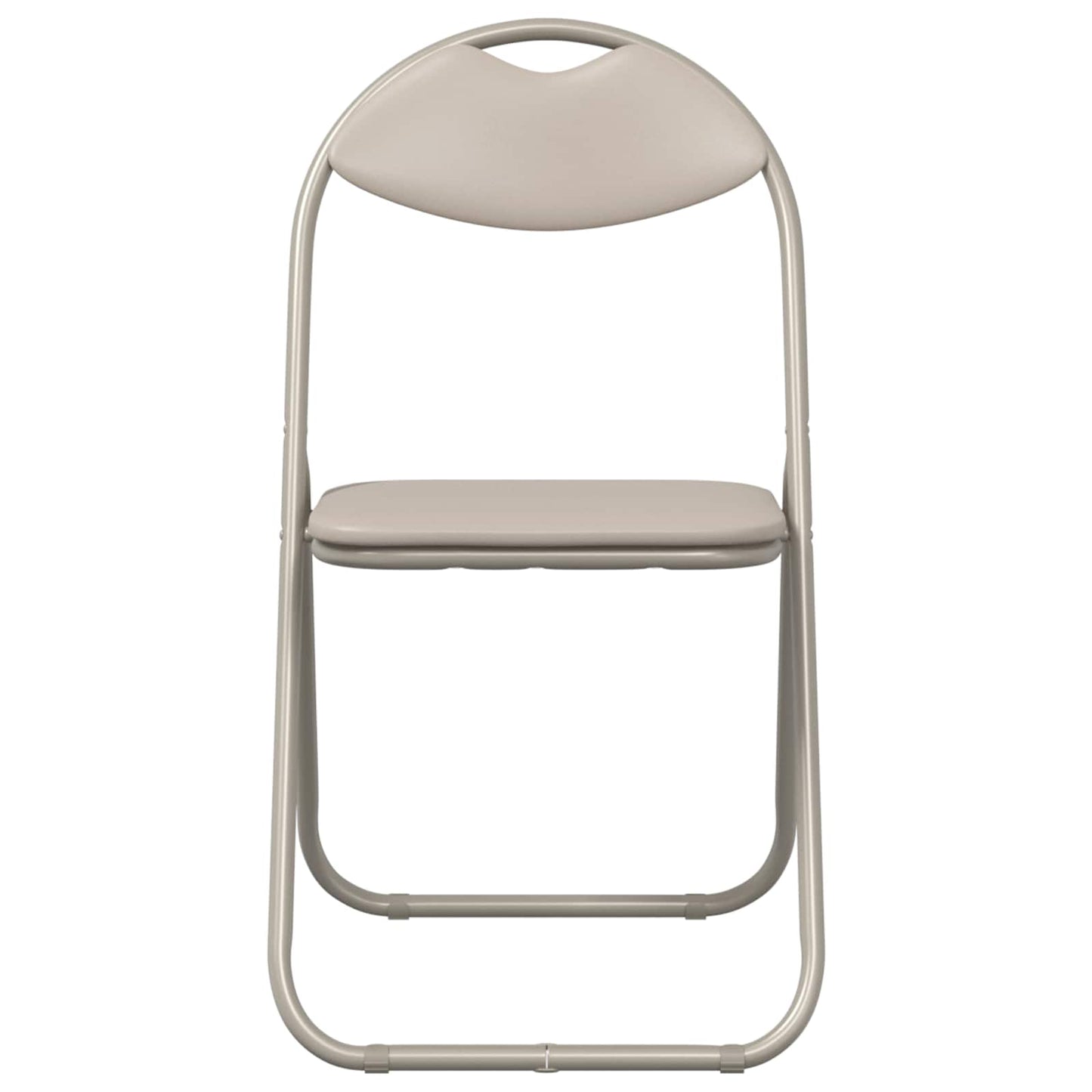 Sammenklappelig stol 2 pcs Sandfarvet 48 x 43,5 x 81 cm