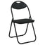 Sammenklappelig stol 8 pcs Sort 48 x 43,5 x 81 cm Faux læder