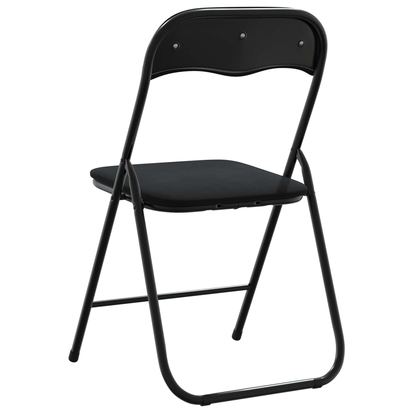 Sammenklappelig stol 2 pcs Sort 48 x 44 x 78 cm Fløjl