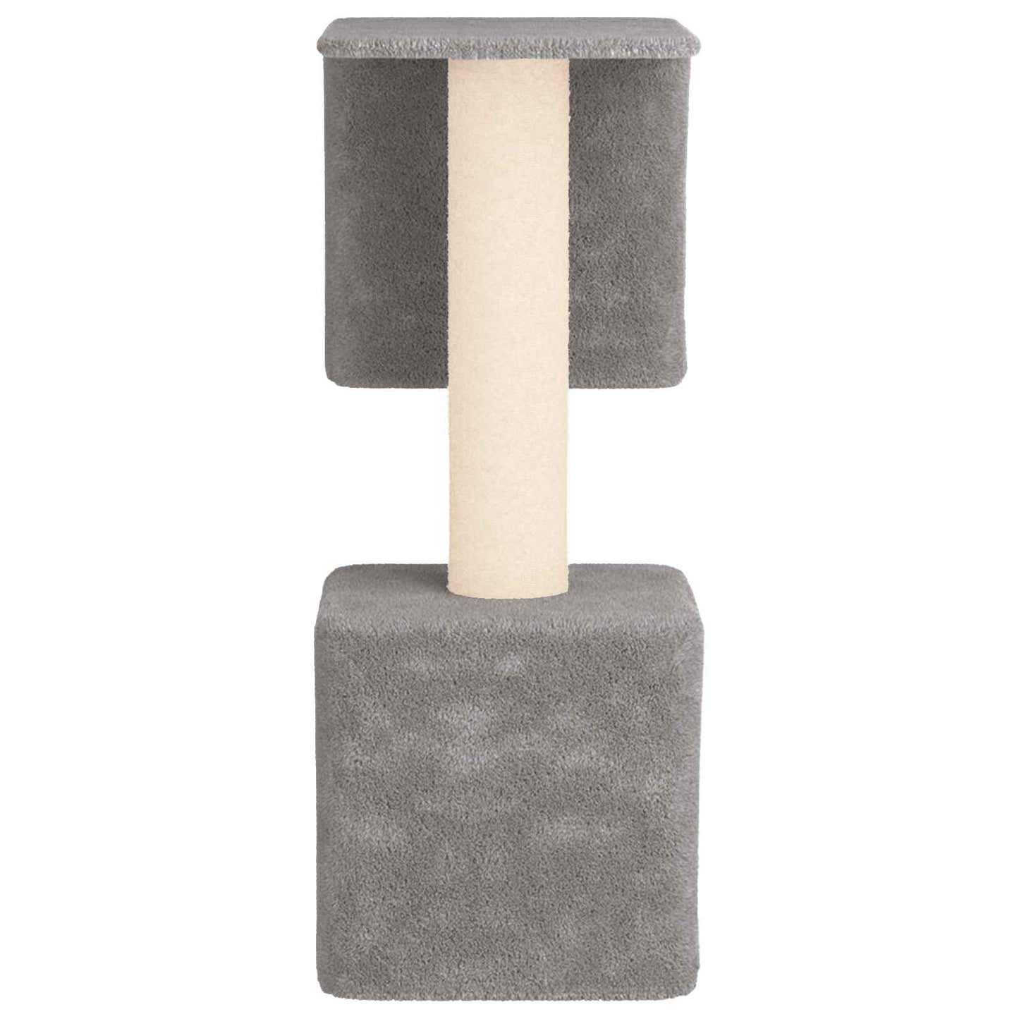 Kattetræ med sisal klatreposter Lysegrå 114 cm