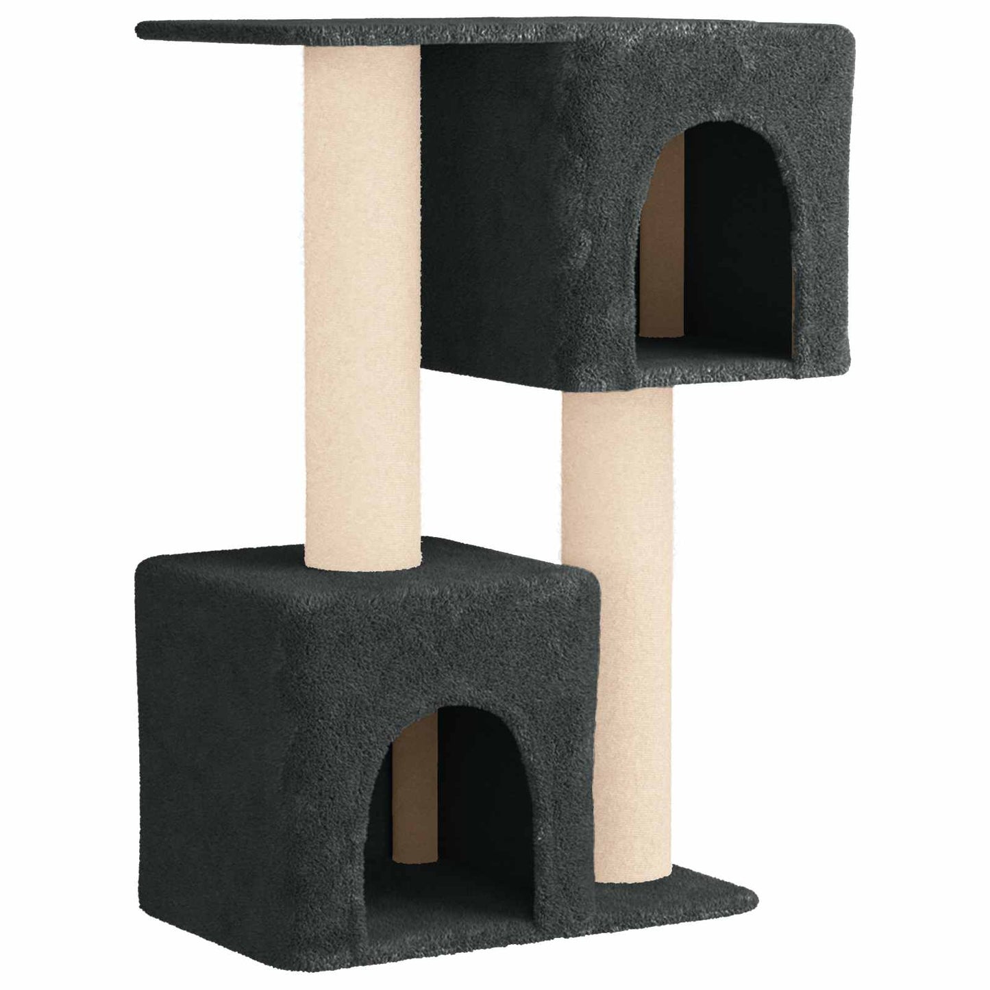 Kattetræ med sisal klatreposter Mørkegrå 114 cm