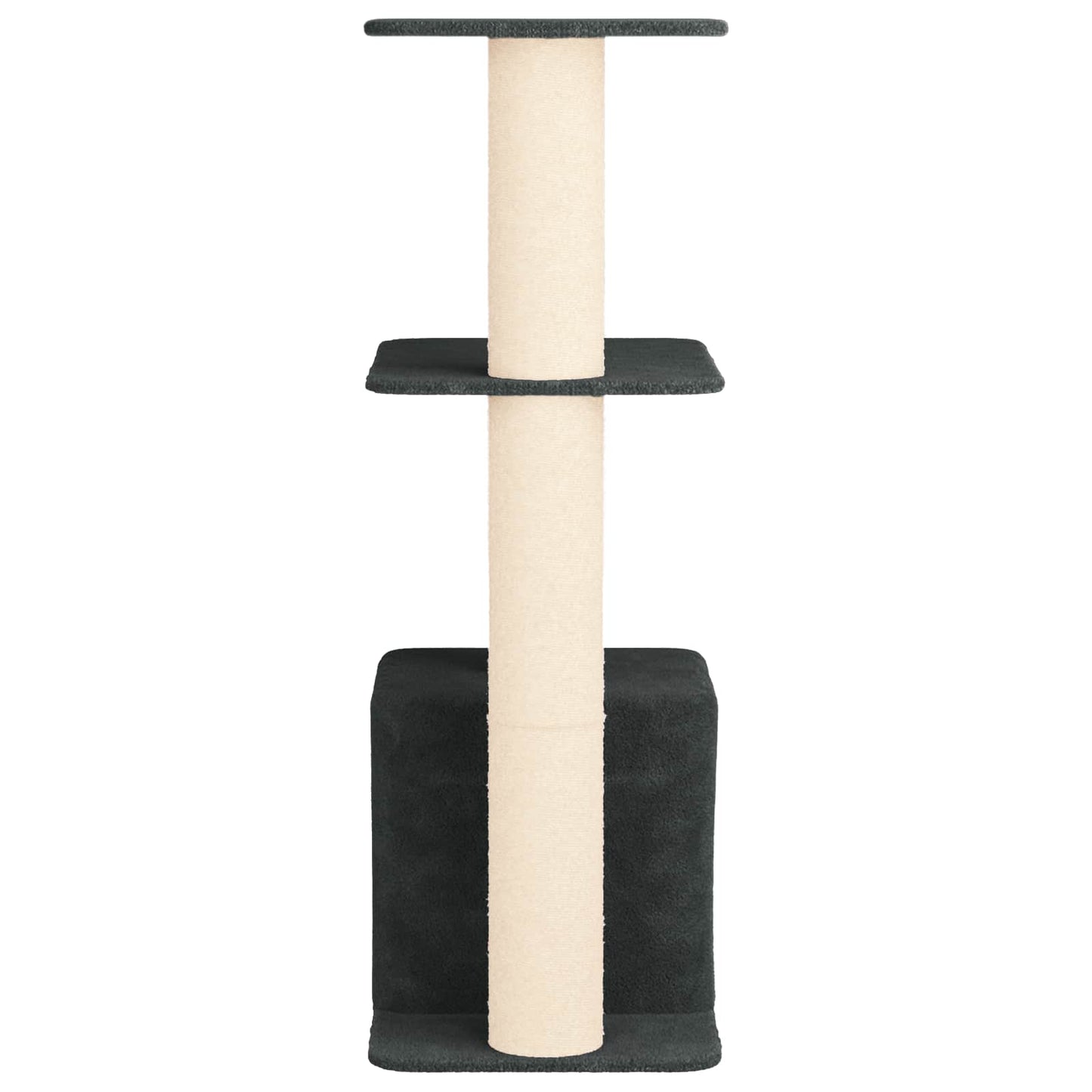 Kattetræ med sisal klatreposter Mørkegrå 133 cm