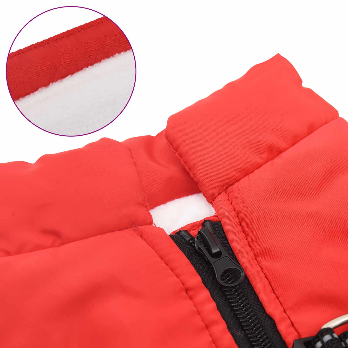 Hundejakke Rød L28 Fleece og polyester