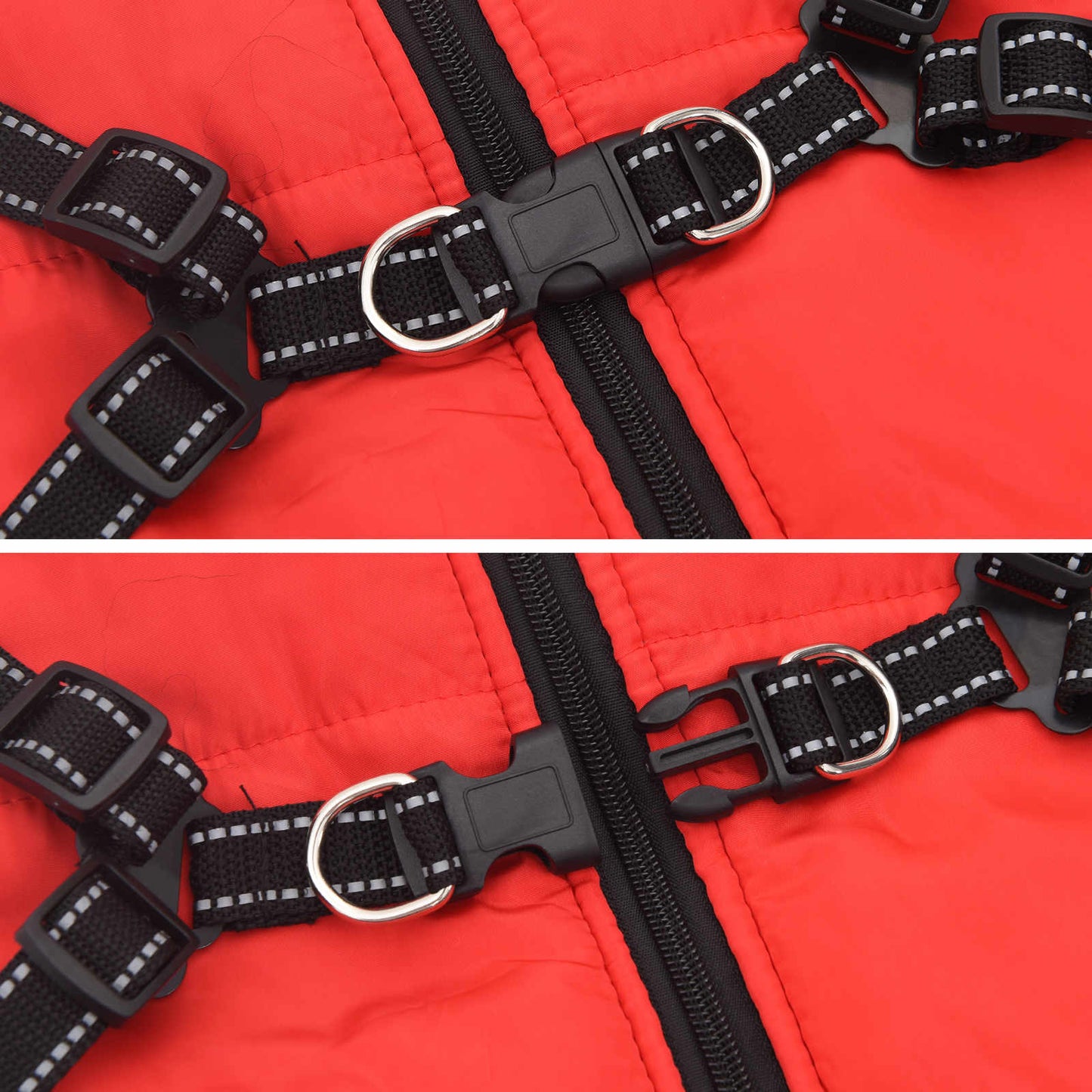 Hundejakke Rød L44 Fleece og polyester