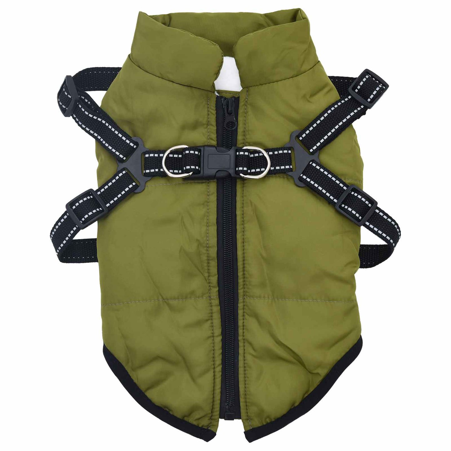 Hundejakke Army Grøn L24 Fleece og polyester