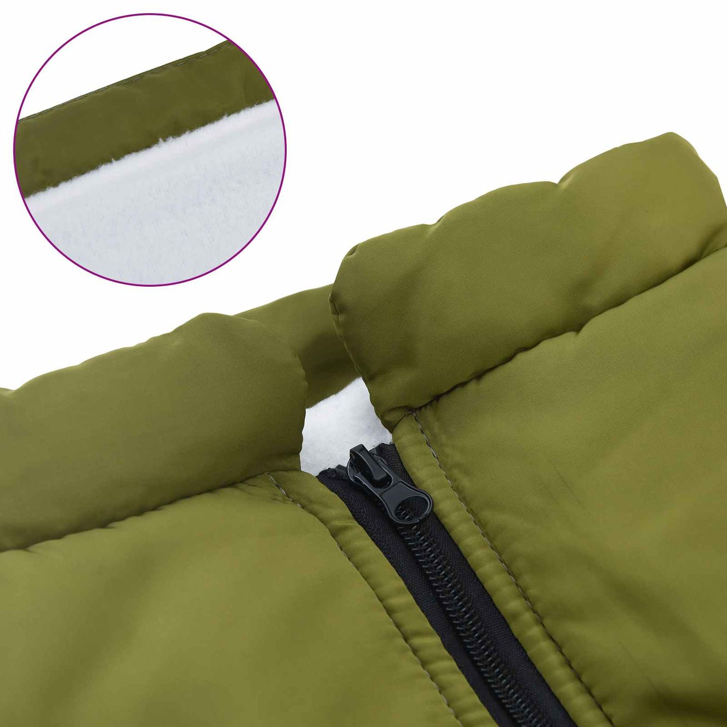 Hundejakke Army Grøn L44 Fleece og polyester