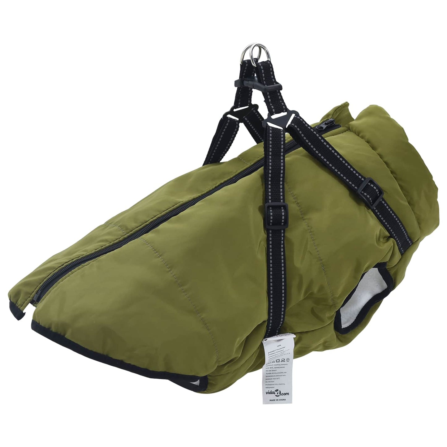 Hundejakke Army Grøn L44 Fleece og polyester