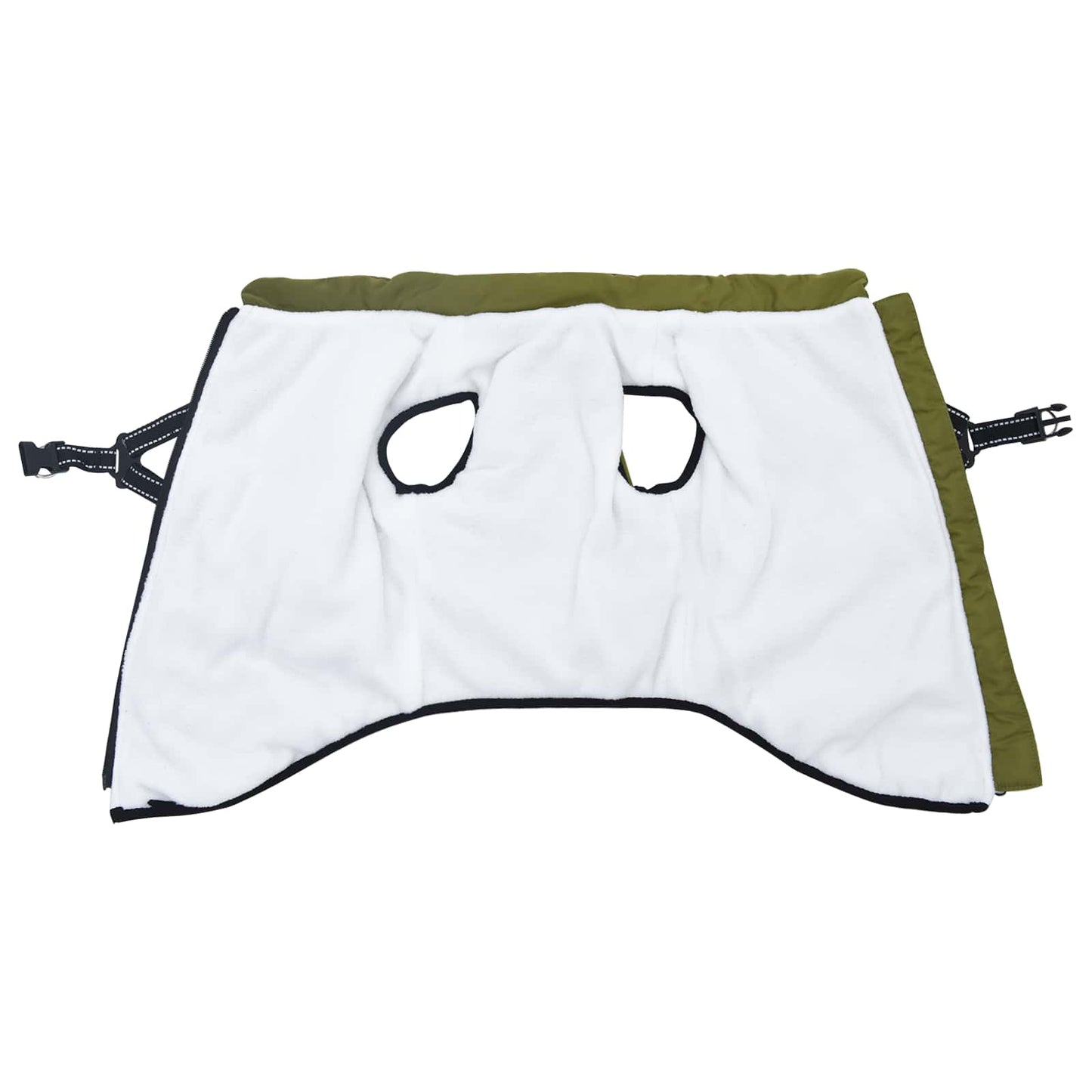 Hundejakke Army Grøn L48 Fleece og polyester