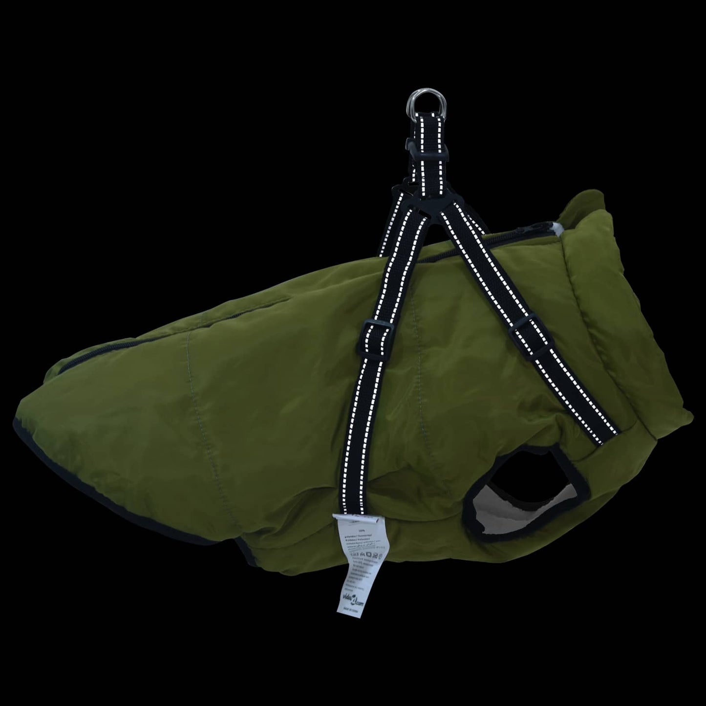 Hundejakke Army Grøn L48 Fleece og polyester