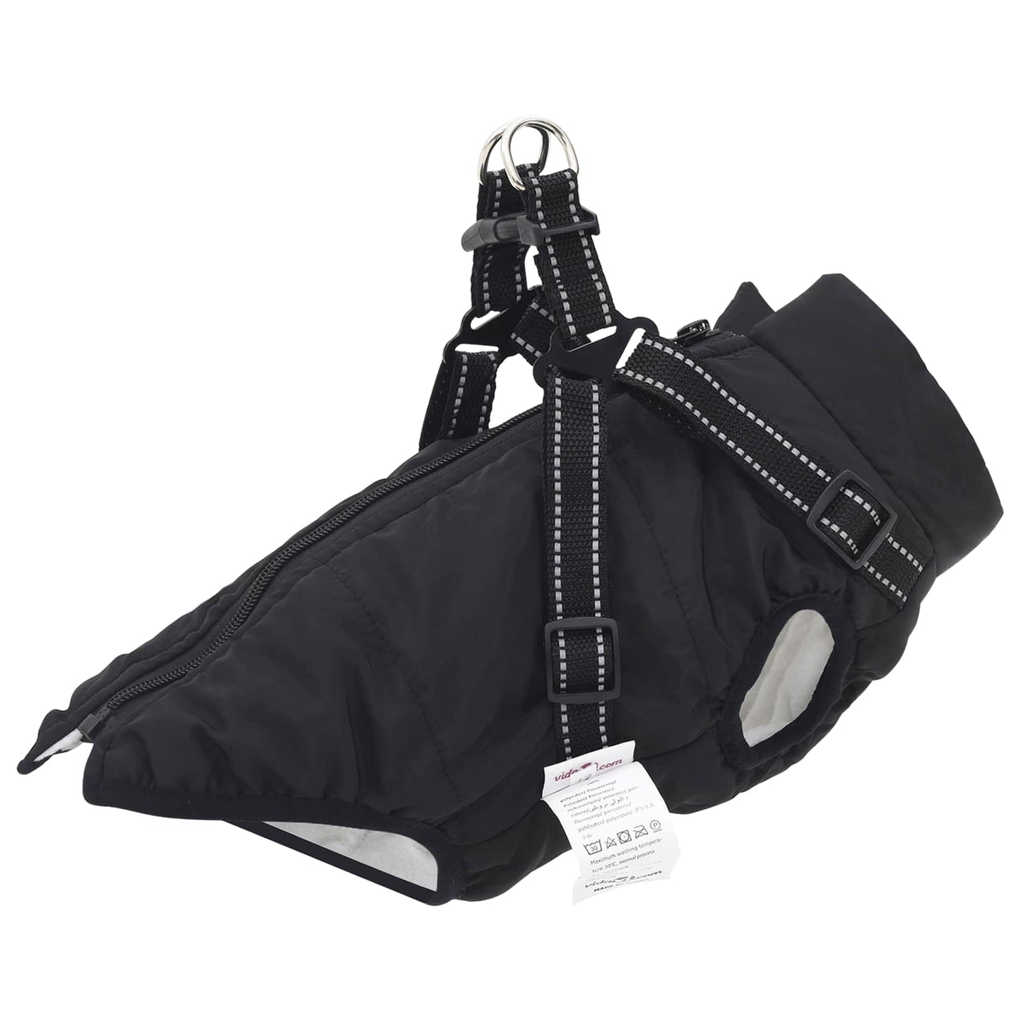 Hundejakke Sort L32 Fleece og polyester