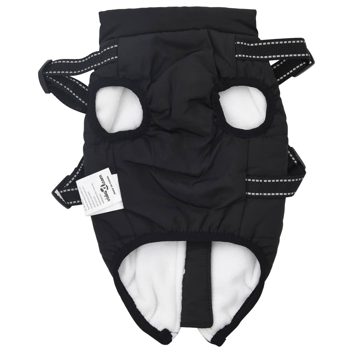 Hundejakke Sort L32 Fleece og polyester