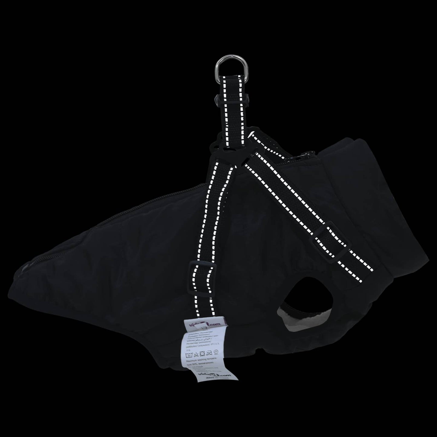 Hundejakke Sort L36 Fleece og polyester