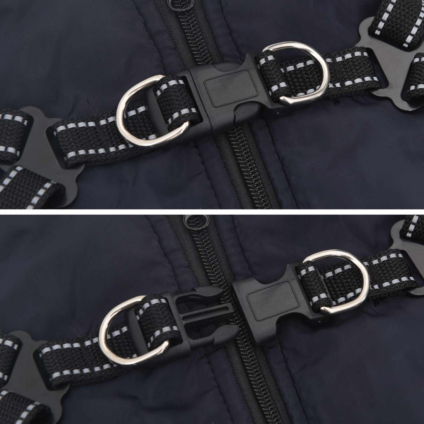 Hundejakke Mørkeblå L36 Fleece og polyester