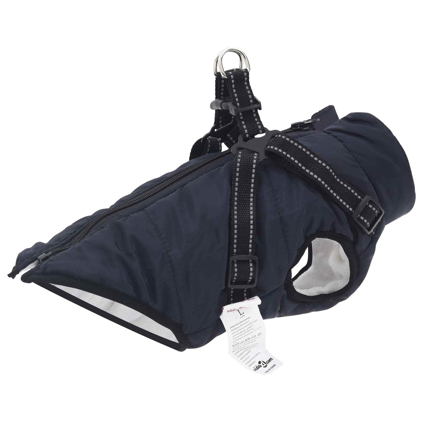 Hundejakke Mørkeblå L36 Fleece og polyester