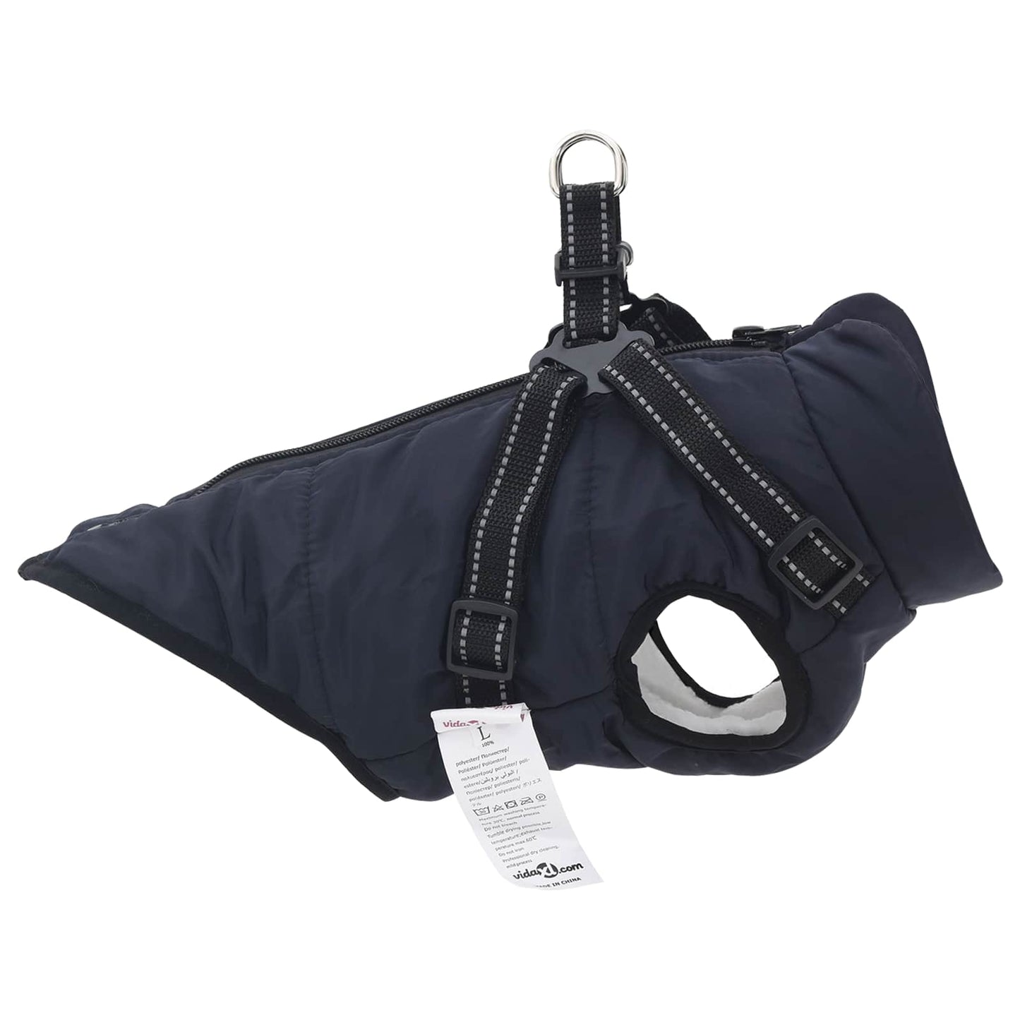 Hundejakke Mørkeblå L40 Fleece og polyester
