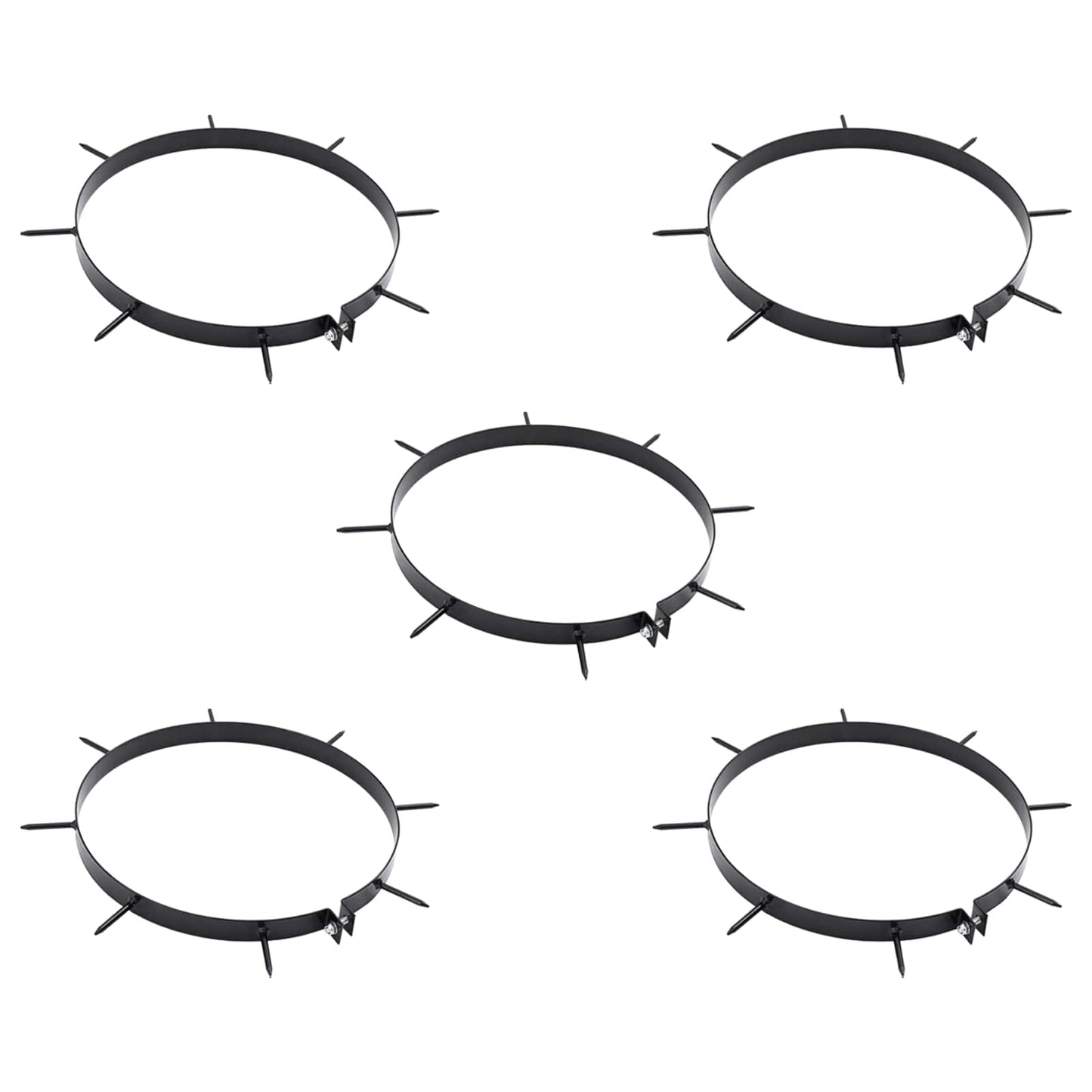 Plæne Aerator Klemme med Spidser 5 pcs Ø 30 cm Stål