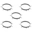 Plæne Aerator Klemme med Spidser 5 pcs Ø 320 mm Stål
