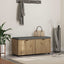 Skobænk med hynde Artisan-eg 100 x 38 x 46 cm Konstrueret træ