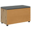 Skobænk med hynde Artisan-eg 80 x 38 x 46 cm Konstrueret træ