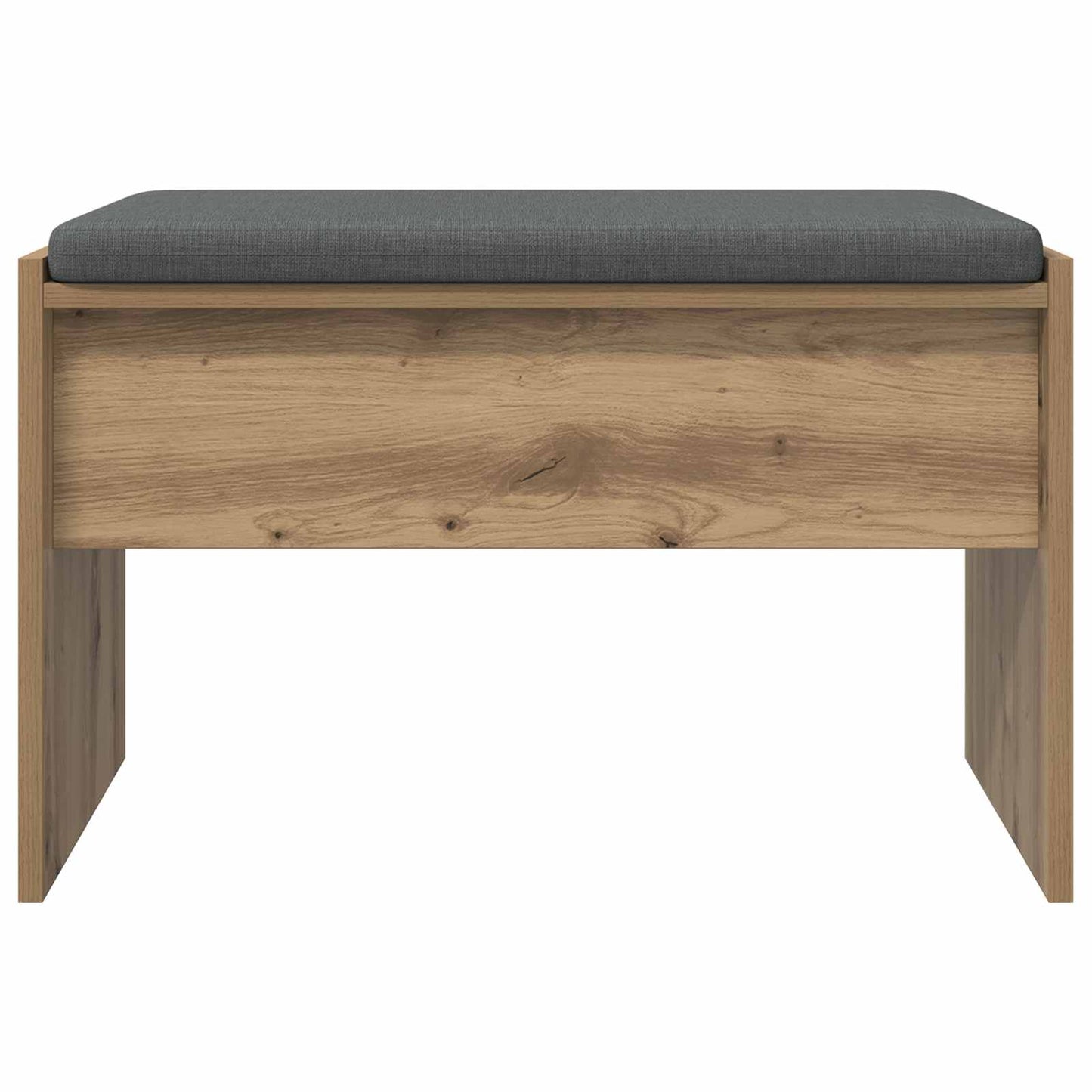 Skobænk med hynde Artisan-eg 63 x 38 x 40 cm Konstrueret træ