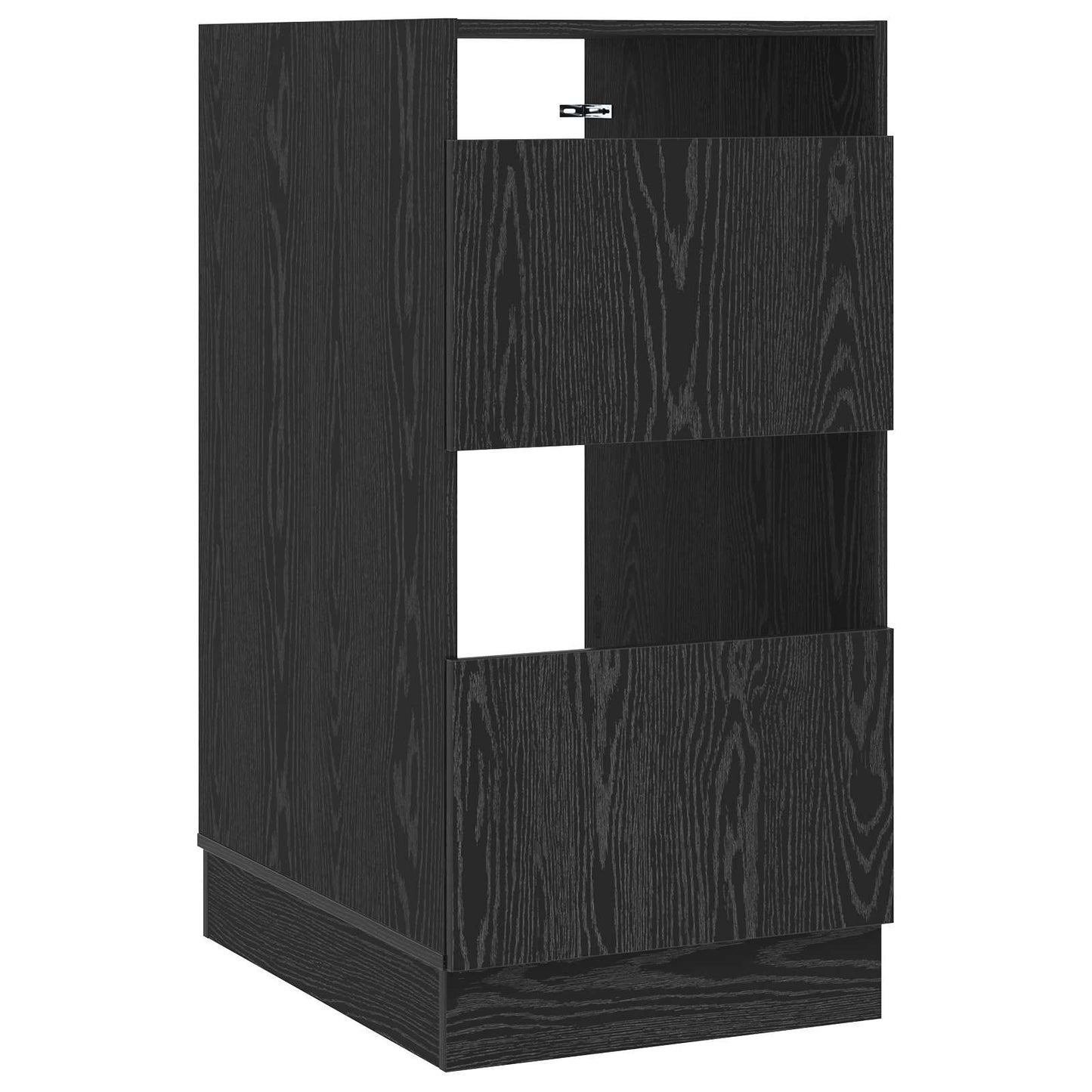 Vaskeskab med dør Sort eg 50 x 68 x 102 cm Konstrueret træ
