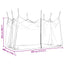 Have Myggenet 156 Mesh Sort 3 x 4,5 x 2,5 m Polyester