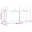 Have Myggenet 156 Mesh Hvid 3 x 6 x 2,5 m Polyester