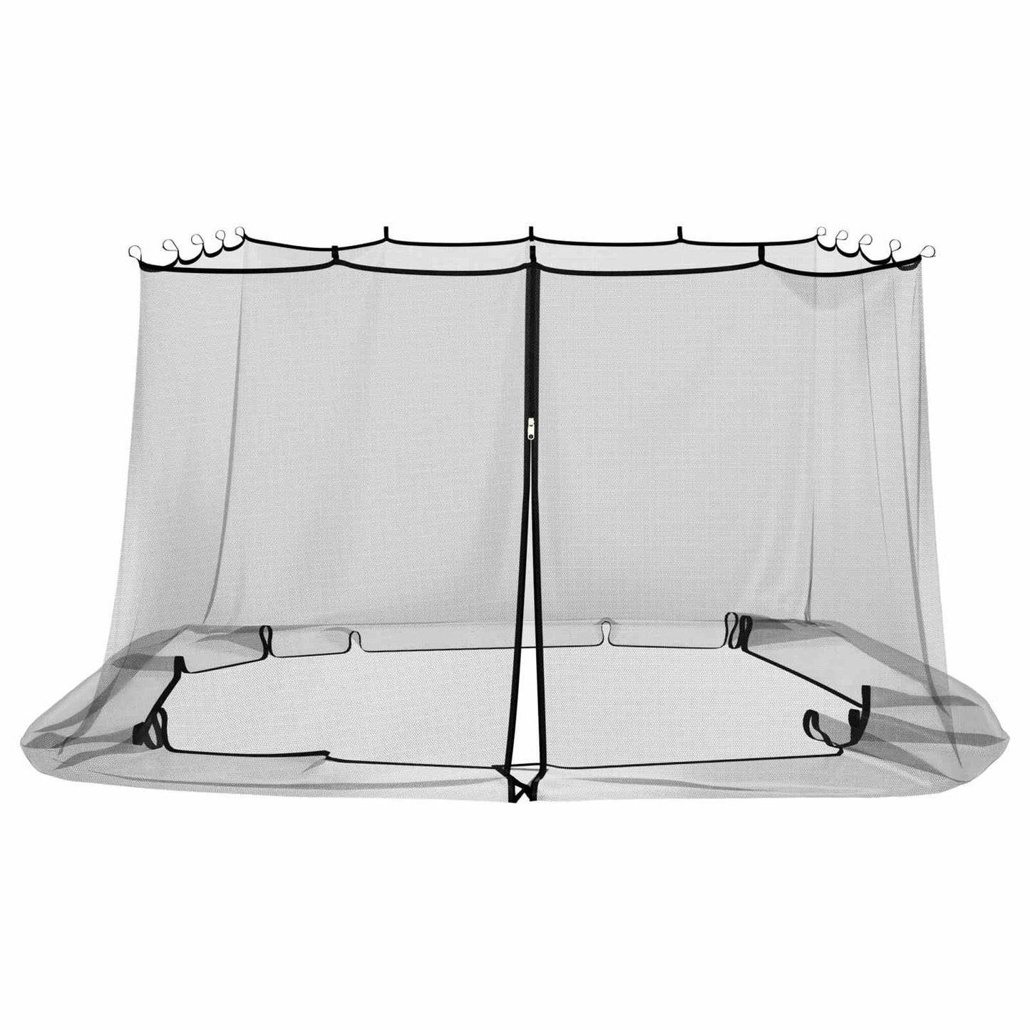 Myggenet til pavillon 220 mesh Sort 3,6 x 3,6 x 2 m Polyester
