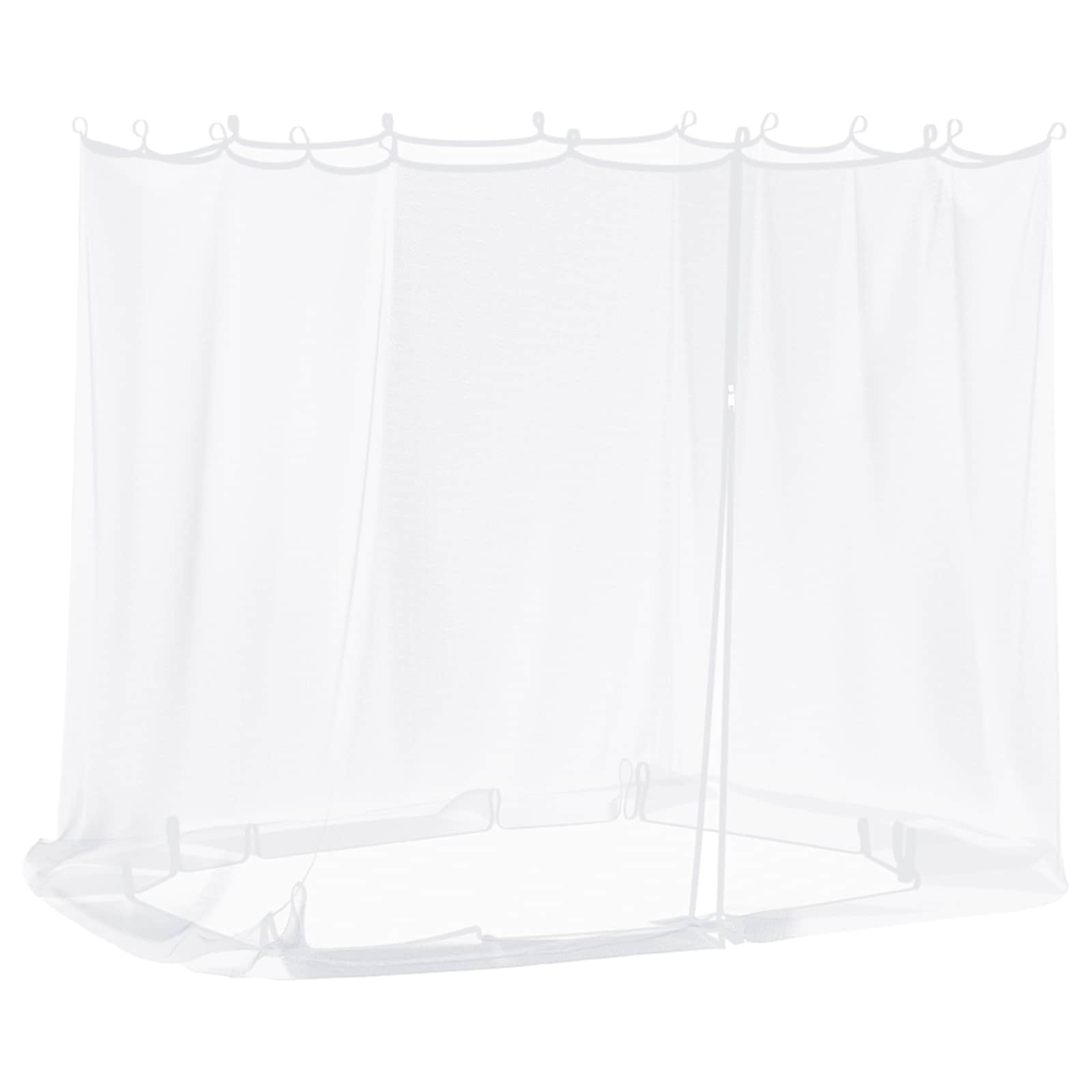 Myggenet til pavillon 220 mesh Hvid 2 x 2 x 2 m Polyester billede
