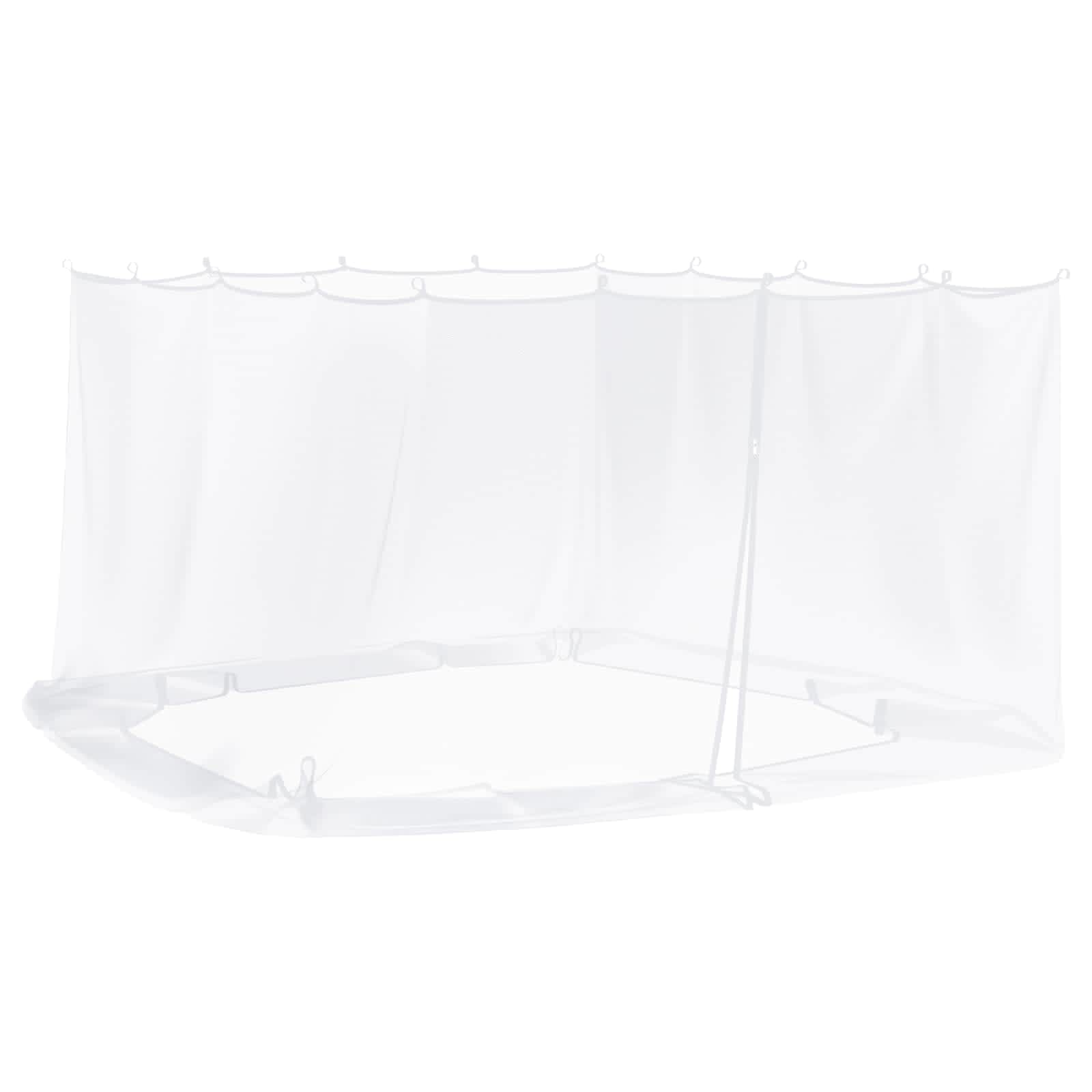 Myggenet til pavillon 220 mesh Hvid 3,6 x 3,6 x 2 cm Polyester billede