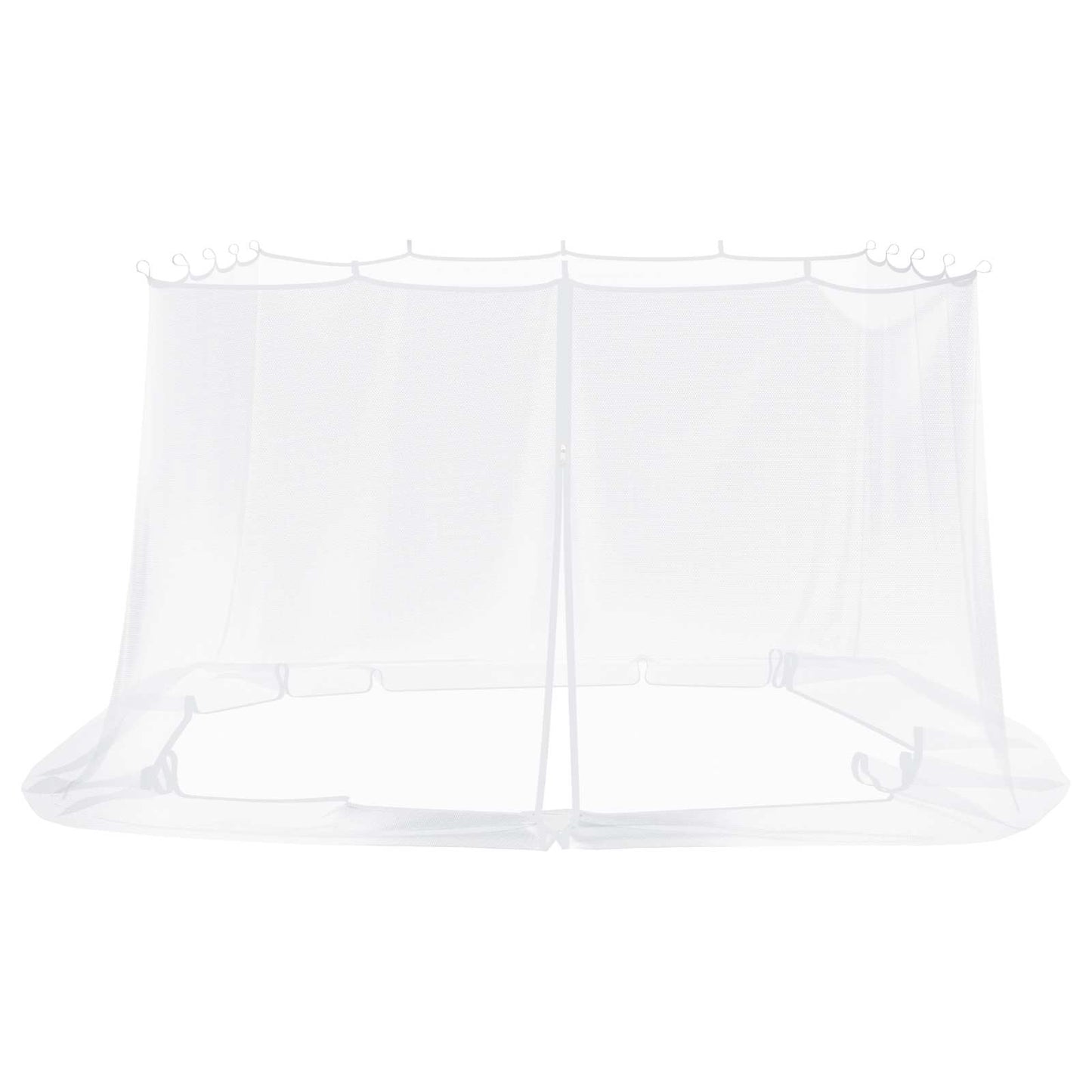 Myggenet til pavillon 220 mesh Hvid 3,6 x 3,6 x 2 cm Polyester