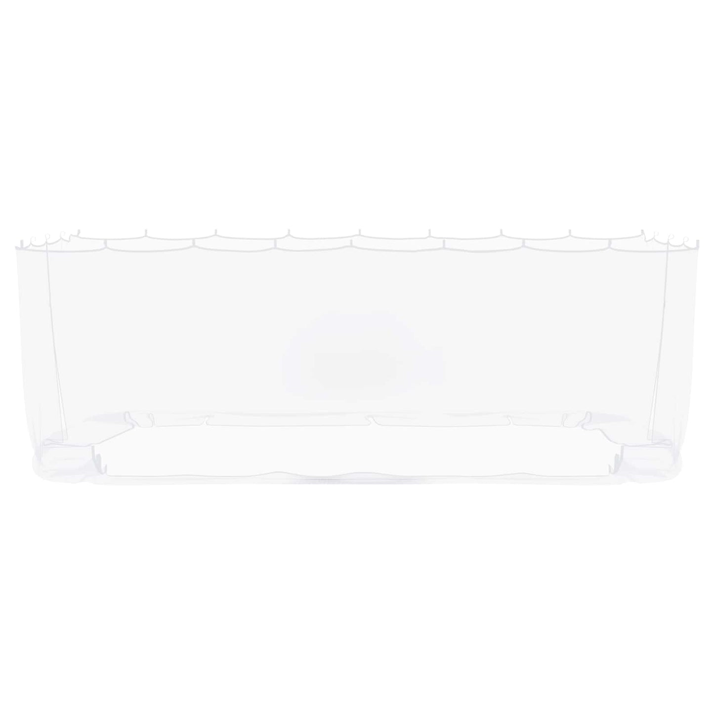 Myggenet til pavillon 220 mesh Hvid 6 x 3 x 2 m Polyester