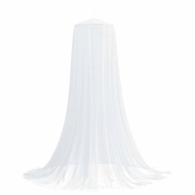 Myggenet til seng 3 pcs 156 mesh Hvid ⌀56 x 220 cm Polyester