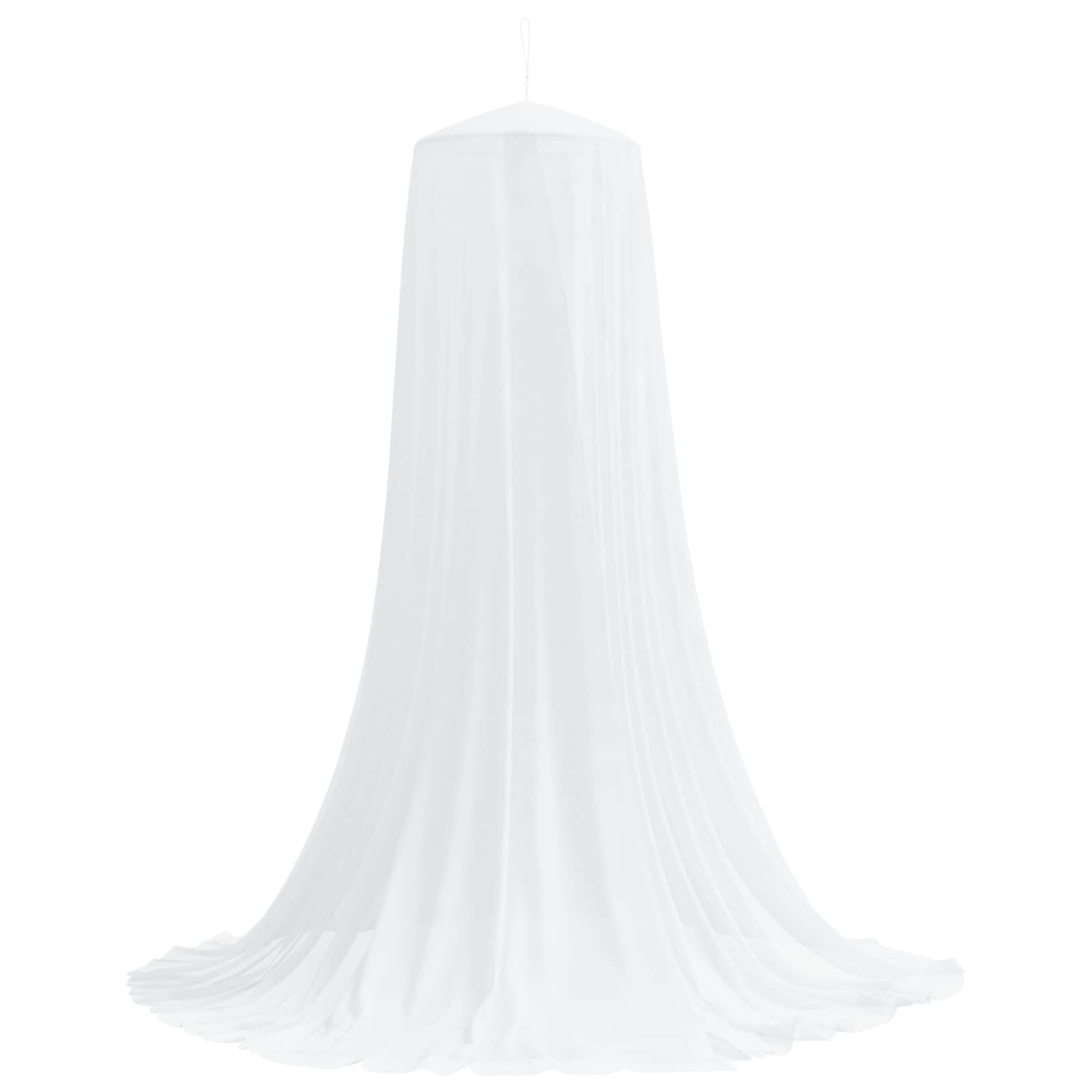 Myggenet til seng 3 pcs 156 mesh Hvid Ø56 x 220 cm Polyester billede