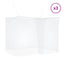 Myggenet til seng 156 mesh 3 pcs Hvid Polyester