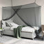 Myggenet til seng 156 mesh Sort 220 x 100 x 150 cm Polyester