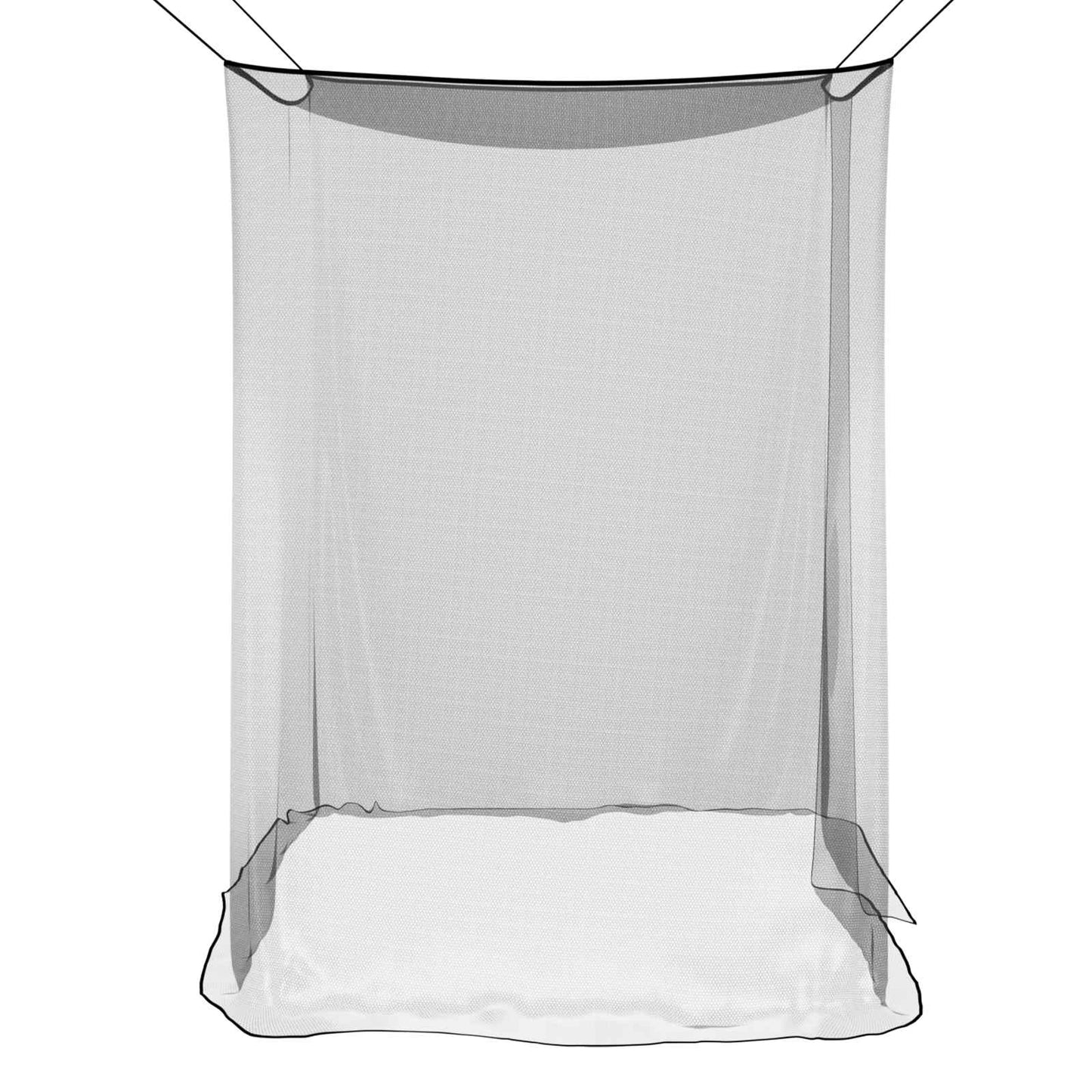 Myggenet til seng 156 mesh Sort 220 x 100 x 150 cm Polyester