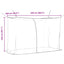 Myggenet til seng 156 mesh Sort 220 x 100 x 150 cm Polyester