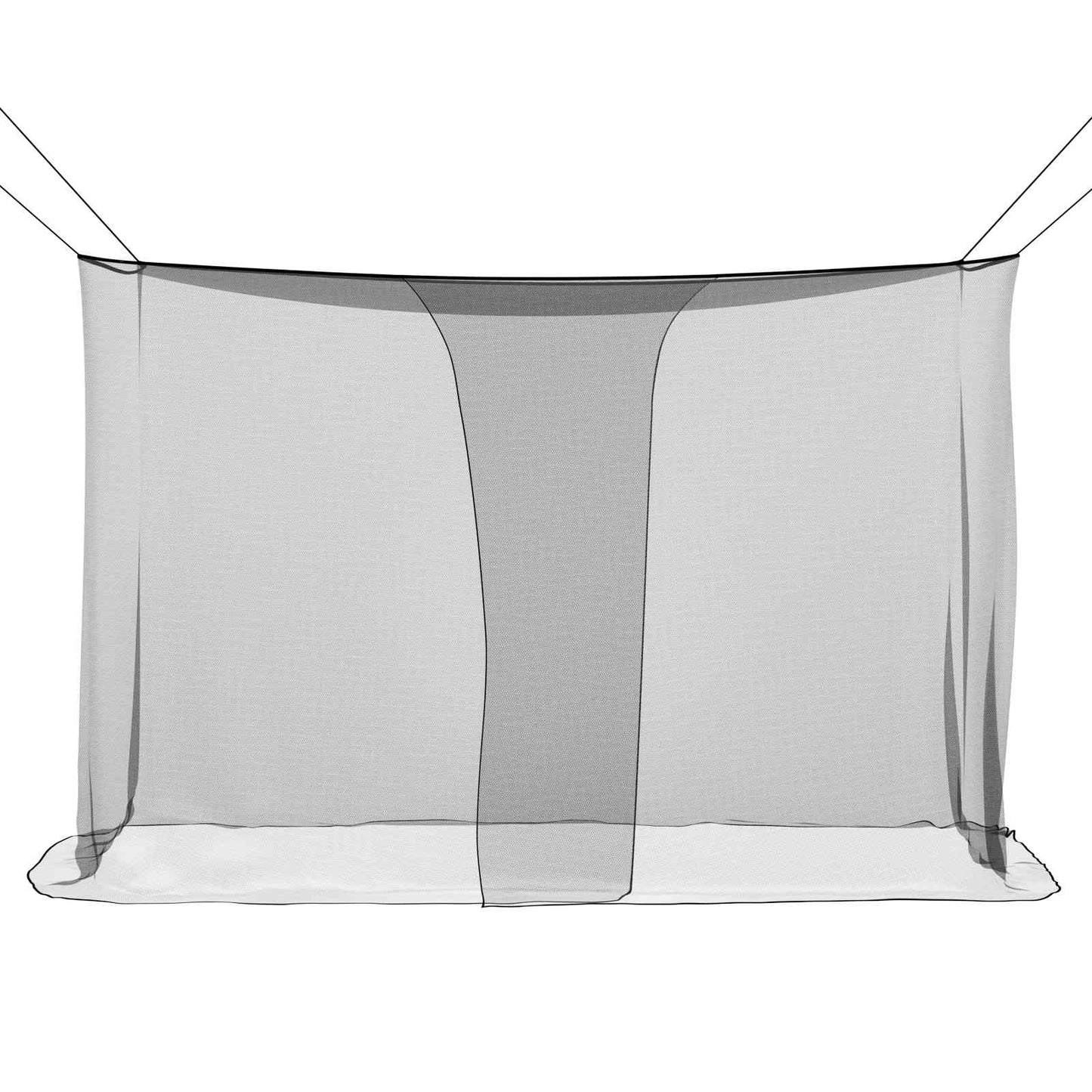 Myggenet til seng 156 mesh Sort 220 x 120 x 150 cm Polyester