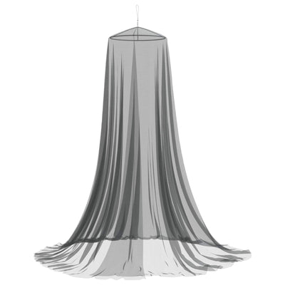 Myggenet til seng 3 pcs 156 mesh Sort ⌀56 x 220 cm Polyester