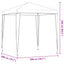 Party Tent 200 x 200 x 240 cm Lysegrå PE og stål